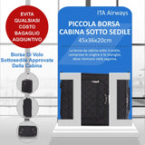 Aerolite Valigia Bagaglio A Mano adatto a Easyjet 45x36x20cm Nuovo 2025 Sotto Il Sedile Cabina Carello Borsa Da Viaggio Con 2 Ruote 5 Anni Di Garanzia, 42x35x20cm 28L