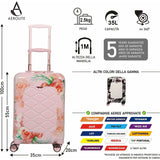 Aerolite 55x35x20cm Valigia Bagaglio A Mano Guscio Rigido Con 4 Ruote Ideale Come Bagaglio Da Cabina – Trolley Omologato A Bordo Con Ryanair, Easyjet, ITA Airways e altri 5 Anni Di Garanzia