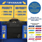 Aerolite Nuovo Estiva 40x20x25 Ryanair Zaino Bagaglio A Mano Massimo Borsa da viaggio Volo Borsa Pieghevole Piccolo Valigia Leggera Aereo Borsone Da Viaggio 5 Anni Di Garanzia