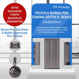 Aerolite Valigia 45x36x20cm Bagaglio A Mano Easyjet Dimensioni Massime borsa Da Cabina Sotto Il Sedile Rigida Ultraleggero in ABS Trolley da Viaggio con 4 Ruote 5 Anni Di Garanzia