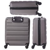 Aerolite Trolley 56x45x25 Valigia con 4 Ruote Dimensione Max per Easyjet British Airways Jet2 ABS Bagaglio A Mano Valigia Rigida Guscio Duro E Antigraffio, 5 Anni Garanzia