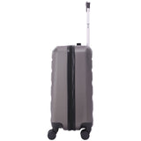 Aerolite Trolley 56x45x25 Valigia con 4 Ruote Dimensione Max per Easyjet British Airways Jet2 ABS Bagaglio A Mano Valigia Rigida Guscio Duro E Antigraffio, 5 Anni Garanzia