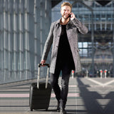 Aerolite trolley bagaglio a mano 55x35x20 cm - Valigia rigida con 4 ruote. Ideale a bordo di ITA Airways Alitalia, Air Europa, Air France, KLM, Transavia e molte altre - Grigio carbone