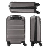 Aerolite trolley bagaglio a mano 55x35x20 cm - Valigia rigida con 4 ruote. Ideale a bordo di ITA Airways Alitalia, Air Europa, Air France, KLM, Transavia e molte altre - Grigio carbone