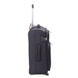 Aerolite Valigia Trolley 56x45x25 Dimensione Max per easyJet/British Airways/Jet2 Trolley Bagaglio a Mano Valigia Leggera con 2 Ruote, 56cm, 10 Anni Di Garanzia, (Nero)