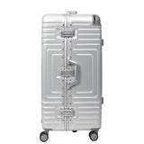 Aerolite Aluminium Zipperless PP Trunk, valigia premium, chiusura a scatto TSA, telaio in alluminio, ruote silenziose Hinomoto, bagaglio grande 97,6L