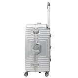Aerolite Aluminium Zipperless PP Trunk, valigia premium, chiusura a scatto TSA, telaio in alluminio, ruote silenziose Hinomoto, bagaglio grande 97,6L