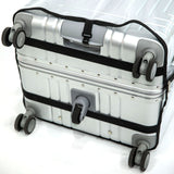 Aerolite Aluminium Zipperless PP Trunk, valigia premium, chiusura a scatto TSA, telaio in alluminio, ruote silenziose Hinomoto, bagaglio grande 97,6L