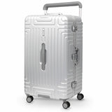 Aerolite Aluminium Zipperless PP Trunk, valigia premium, chiusura a scatto TSA, telaio in alluminio, ruote silenziose Hinomoto, bagaglio grande 97,6L