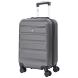 AeroLite™ 55x35x25cm Valigia Bagaglio a Mano Duro con Lucchetto TSA Integrato, Bagaglio a Mano Cabina 4 Ruote, Dimensione Max per ITA Airways, Air Europa, Air France, Alitalia, KLM & Transavia, 5 Anni Di Garanzia