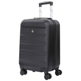 AeroLite™ 55x35x25cm Valigia Bagaglio a Mano Duro con Lucchetto TSA Integrato, Bagaglio a Mano Cabina 4 Ruote, Dimensione Max per ITA Airways, Air Europa, Air France, Alitalia, KLM & Transavia, 5 Anni Di Garanzia