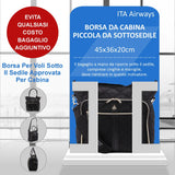 Aerolite Premium Borsa a tracolla trapuntata per laptop da donna, dimensioni massime per Easyjet 45x36x20cm