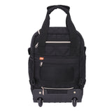 Aerolite Ryanair - Zaino trolley con 2 ruote riciclate, ecologico, approvato con manico estensibile, 40 x 20 x 25 cm, da viaggio, Nero