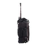 Aerolite Ryanair - Zaino trolley con 2 ruote riciclate, ecologico, approvato con manico estensibile, 40 x 20 x 25 cm, da viaggio, Nero