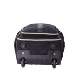 Aerolite Ryanair - Zaino trolley con 2 ruote riciclate, ecologico, approvato con manico estensibile, 40 x 20 x 25 cm, da viaggio, Nero