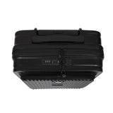 Aerolite M-Lite Smart 21" Cabin Suitcase - Ruote Hinomoto silenziose e scorrevoli con pulsante di frenata, tasca frontale per laptop, polipropilene PP resistente, ricarica USB, chiusura TSA, 55x40x23cm