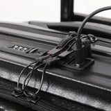 Aerolite M-Lite Smart 21" Cabin Suitcase - Ruote Hinomoto silenziose e scorrevoli con pulsante di frenata, tasca frontale per laptop, polipropilene PP resistente, ricarica USB, chiusura TSA, 55x40x23cm