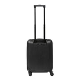 Aerolite M-Lite Smart 21" Cabin Suitcase - Ruote Hinomoto silenziose e scorrevoli con pulsante di frenata, tasca frontale per laptop, polipropilene PP resistente, ricarica USB, chiusura TSA, 55x40x23cm