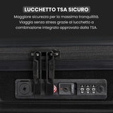 Aerolite M-Lite Premium 56x45x25cm Easyjet Plus Valigia da cabina con porta USB, blocco TSA, ruote silenziose Hinomoto, polipropilene leggero, 15 anni di garanzia