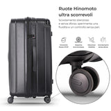 Aerolite M-Lite Trunk - Valigia premium da 77 cm e 100,4 litri di capacità per il check-in, polipropilene PP resistente, blocco TSA, 8+1 ruote silenziose Hinomoto, interni ecologici di lusso, 15 anni di garanzia, fino a 32 kg di peso.