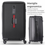 Aerolite M-Lite Trunk - Valigia premium da 77 cm e 100,4 litri di capacità per il check-in, polipropilene PP resistente, blocco TSA, 8+1 ruote silenziose Hinomoto, interni ecologici di lusso, 15 anni di garanzia, fino a 32 kg di peso.