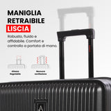 Valigia Aerolite M-Lite 29” Large Premium - Polipropilene PP resistente, enorme capacità di 118 litri, bagaglio da stiva 76x50x30 cm, chiusura TSA, porta telefono, ruote Hinomoto silenziose, 15 anni di garanzia del marchio