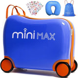 Aerolite MiniMax - Valigia da viaggio per bambini, adatta per bagaglio a mano EasyJet da 45 x 36 x 20 cm, con ruote, 29 l