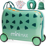 Aerolite MiniMax - Valigia da viaggio per bambini, adatta per bagaglio a mano EasyJet da 45 x 36 x 20 cm, con ruote, 29 l