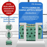 Aerolite MiniMax - Valigia da viaggio per bambini, adatta per bagaglio a mano EasyJet da 45 x 36 x 20 cm, con ruote, 29 l