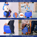 Aerolite MiniMax - Valigia da viaggio per bambini, adatta per bagaglio a mano EasyJet da 45 x 36 x 20 cm, con ruote, 29 l