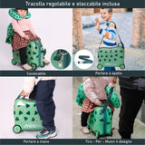 Aerolite MiniMax - Valigia da viaggio per bambini, adatta per bagaglio a mano EasyJet da 45 x 36 x 20 cm, con ruote, 29 l