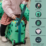 Aerolite MiniMax - Valigia da viaggio per bambini, adatta per bagaglio a mano EasyJet da 45 x 36 x 20 cm, con ruote, 29 l