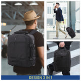 Aerolite 45x36x20cm Easyjet Dimensione massima Premium Zaino Trolley con 2 ruote Riciclato Eco-Friendly Bagaglio da cabina con maniglia estensibile, 10 anni di garanzia