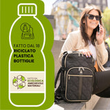 Aerolite Ryanair - Zaino trolley con 2 ruote riciclate, ecologico, approvato con manico estensibile, 40 x 20 x 25 cm, da viaggio, Nero
