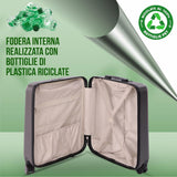 Aerolite Trolley 56x45x25 Valigia con 4 Ruote Dimensione Max per Easyjet British Airways Jet2 ABS Bagaglio A Mano Valigia Rigida Guscio Duro E Antigraffio, 5 Anni Garanzia