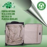 Aerolite Valigia Trolley 56x45x25 Dimensione Max per easyJet/British Airways/Jet2 Trolley Bagaglio a Mano Valigia Leggera con 2 Ruote, 56cm, 10 Anni Di Garanzia, (Nero)