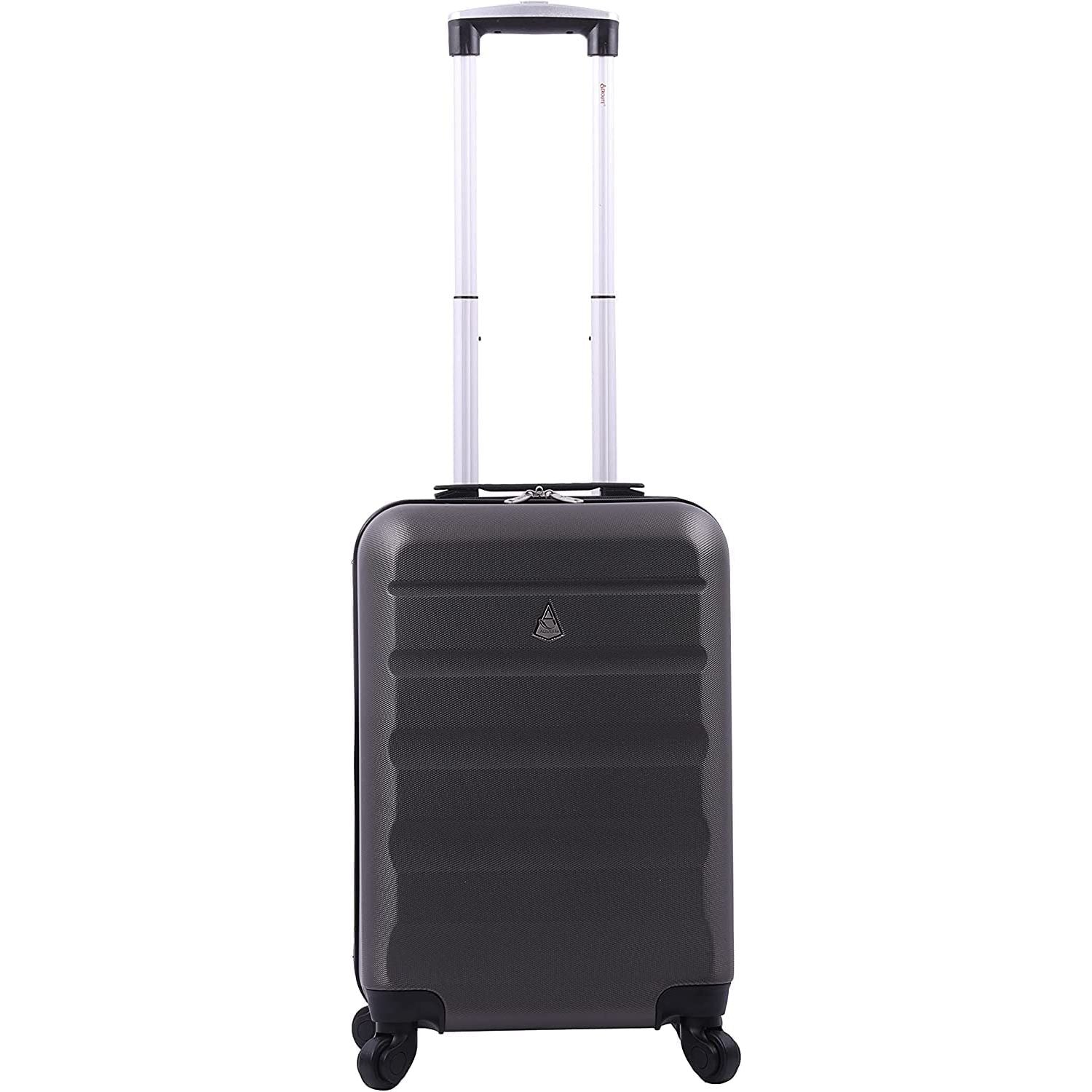 Aerolite 55cm Trolley Bagaglio A Mano Valigia Ultra Leggera Con 4 Ruot