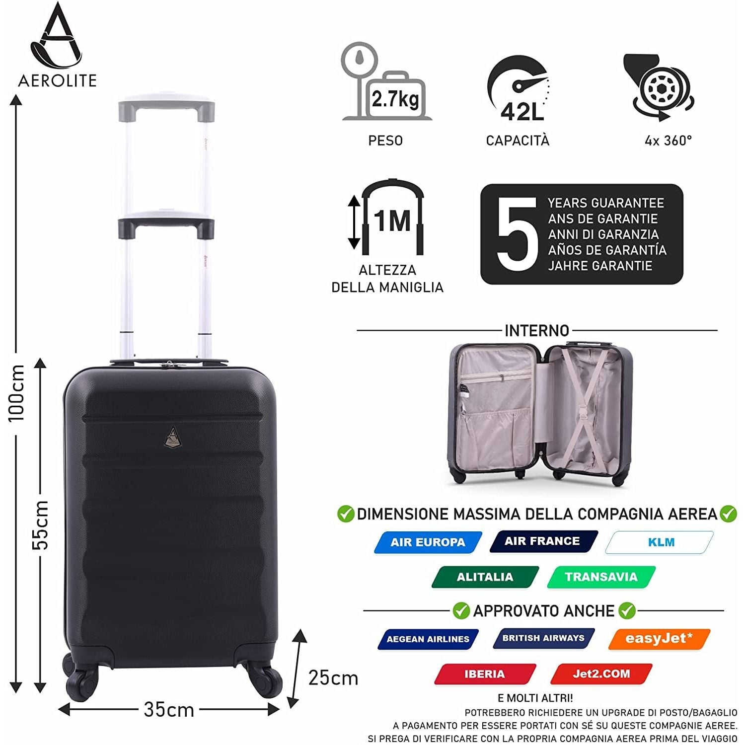 Misure valigie air italy Clearance
