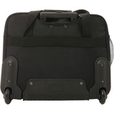 AeroLite™ 15.6” - Borsa da viaggio Executive Borsa Imbottita Per Laptop Con 2 Ruote, Omologata per Ryanair, Easyjet, BA & Jet2, Trolley Per La Notte Business Trolley Da Cabina (Nero)