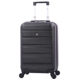 AeroLite™ 55x35x25cm Valigia Bagaglio a Mano Duro con **Lucchetto TSA Integrato**, Bagaglio a Mano Cabina 4 Ruote, Dimensione Max per ITA Airways, Air Europa, Air France, Alitalia, KLM & Transavia, 5 Anni Di Garanzia