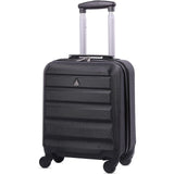 Aerolite Valigia 45x36x20cm Bagaglio A Mano Easyjet Dimensioni Massime borsa Da Cabina Sotto Il Sedile Rigida Ultraleggero in ABS Trolley da Viaggio con 4 Ruote 5 Anni Di Garanzia