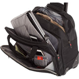 AeroLite™ 15.6” - Borsa da viaggio Executive Borsa Imbottita Per Laptop Con 2 Ruote, Omologata per Ryanair, Easyjet, BA & Jet2, Trolley Per La Notte Business Trolley Da Cabina (Nero)
