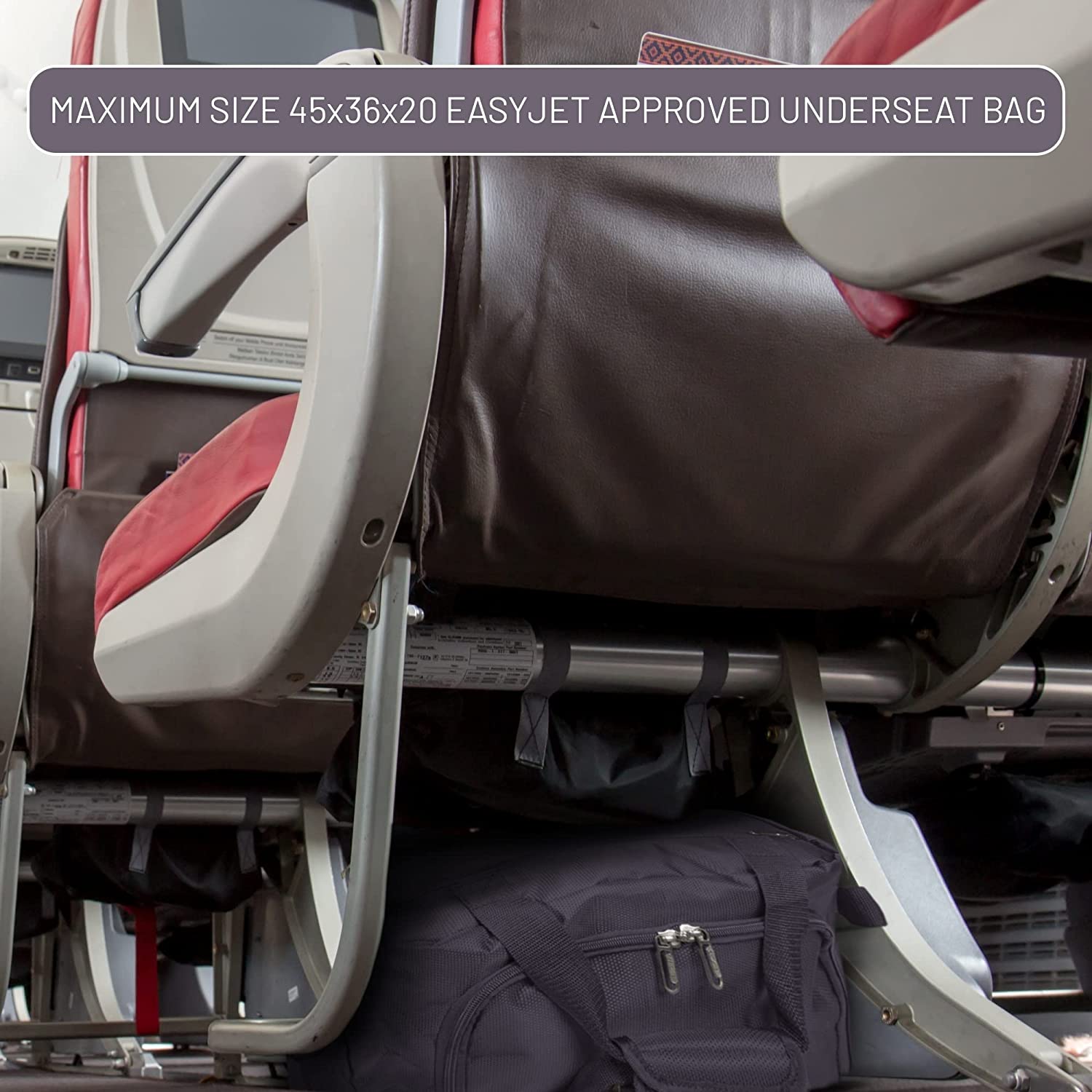 Borsa Da Cabina Pieghevole Per Aerei Low Cost – 40x20x25 Cm, 20 Litri, Per EasyJet E Ryanair, Trolley Secondario, Impermeabile, Blu
